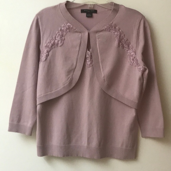 august silk Sweaters - August Silk Dusty Rose Sweater